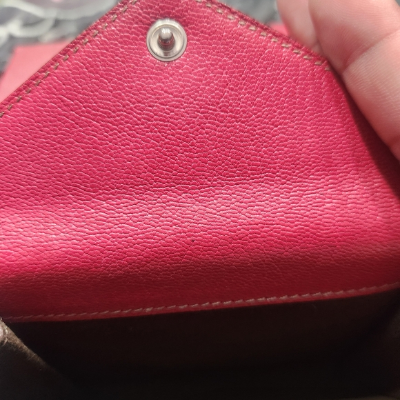 Cartier Crimson Envelope Leather Card Wallet - Picture 6 of 7